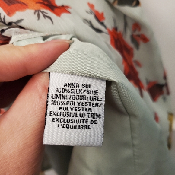 Gorgeous Anna Sui Anthropologie silk floral dress - Picture 7 of 8